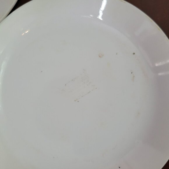 Vintage Corelle Spring Blossom Green saucer Plates Set Of 3 - Picture 4 of 5